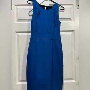 J. Crew Blue Suiting Dress